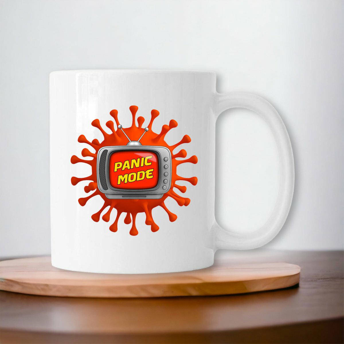 Image front ❀ Mug Céramique Imprimé Sur Chaque Côté ~Premium ✦ PANIC MODE [🌐 FR] ✨