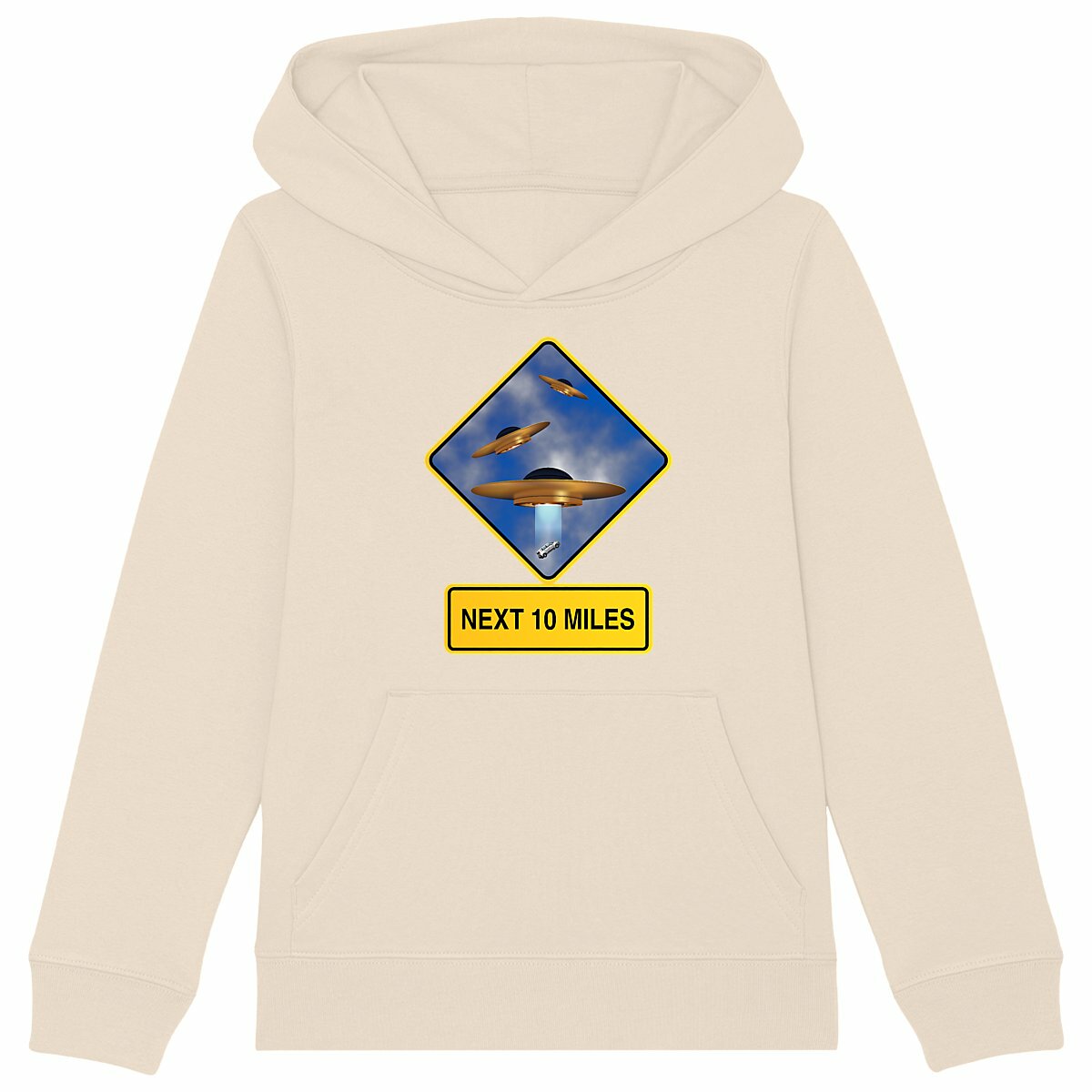 Image back ❀ Sweat-Shirt Épais à Capuche Unisexe Enfant ~Premium+ ✦ UFO ALERT [🌐 EN] ✨