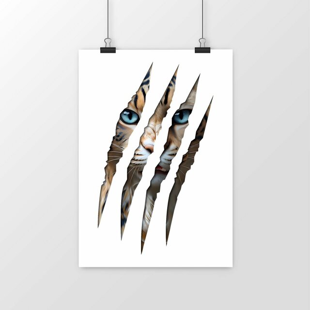 Image front ❀ Poster Vertical ~Premium ✦ LA GRIFFE DU CHAT [🌐 INT] ✨