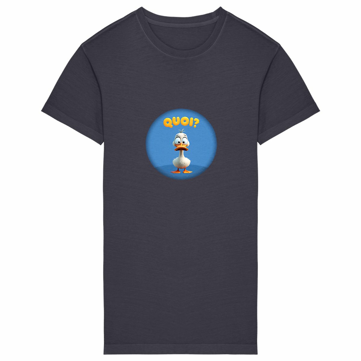 Image back ❀ Robe T-Shirt Mi-Épaisse Vintage Oversize Femme ~Premium+ ✦ PETIT CANARD [🌐 FR] ✨