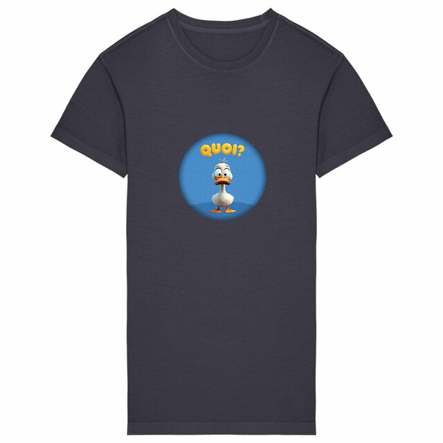 Image back ❀ Robe T-Shirt Mi-Épaisse Vintage Oversize Femme ~Premium+ ✦ PETIT CANARD [🌐 FR] ✨