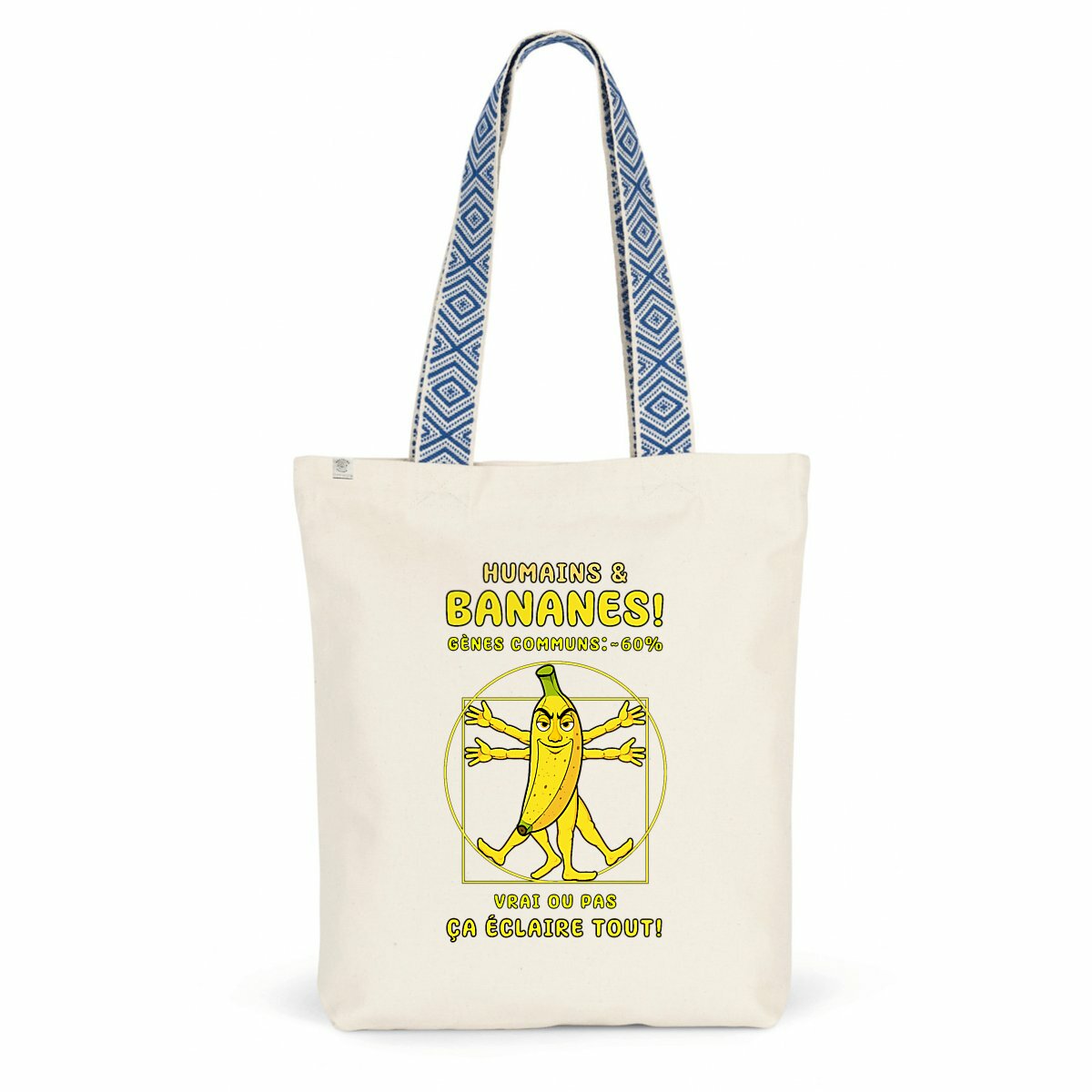Image back ❀ Totebag Ethnique ~Premium+ ✦ LA BANANE DE VITRUVE [🌐 FR] ✨