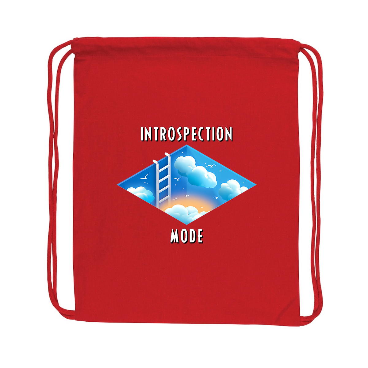 Image back ❀ Sac À Dos À Cordelettes Recyclé ~Premium ✦ INTROSPECTION MODE [🌐 INT] ✨