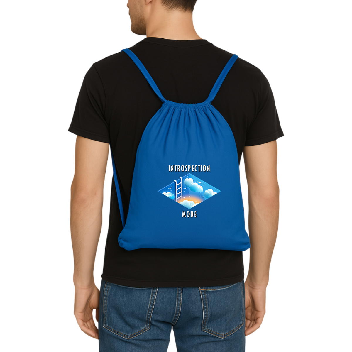 Image front ❀ Sac À Dos À Cordelettes Recyclé ~Premium ✦ INTROSPECTION MODE [🌐 INT] ✨