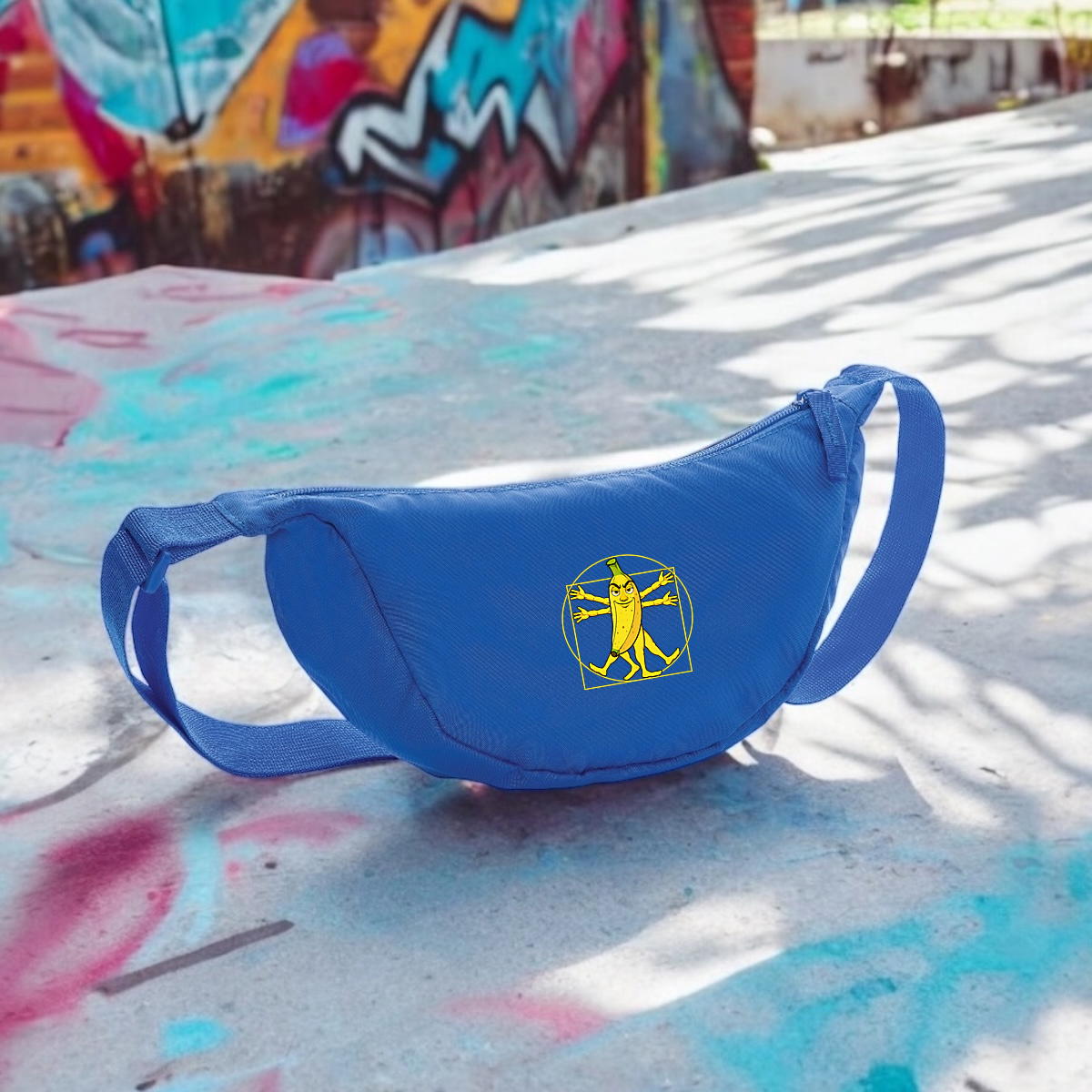 Image front ❀ Sac Banane En Polyester Recyclé ~Premium ✦ LA BANANE DE VITRUVE [🌐 FR] ✨