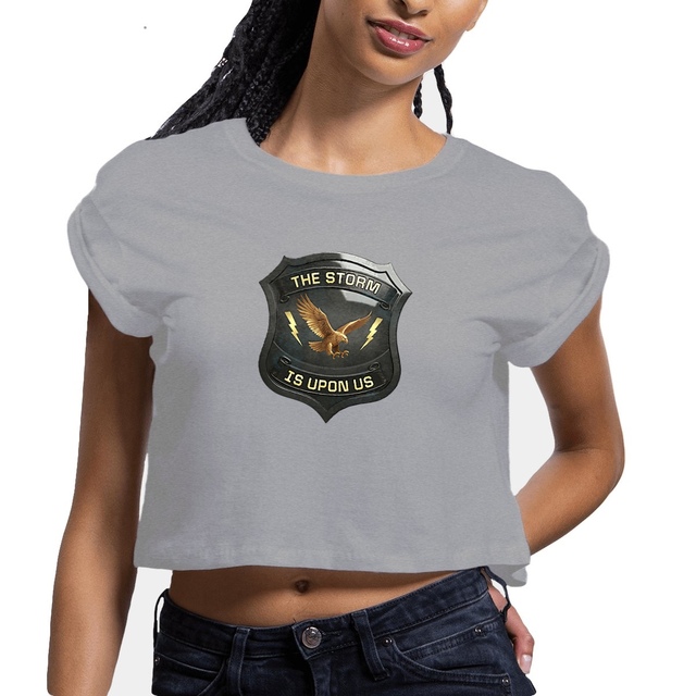 Image front ❀ Crop Top Léger Femme ~Premium+ ✦ THE STORM IS UPON US [🌐 EN] ✨