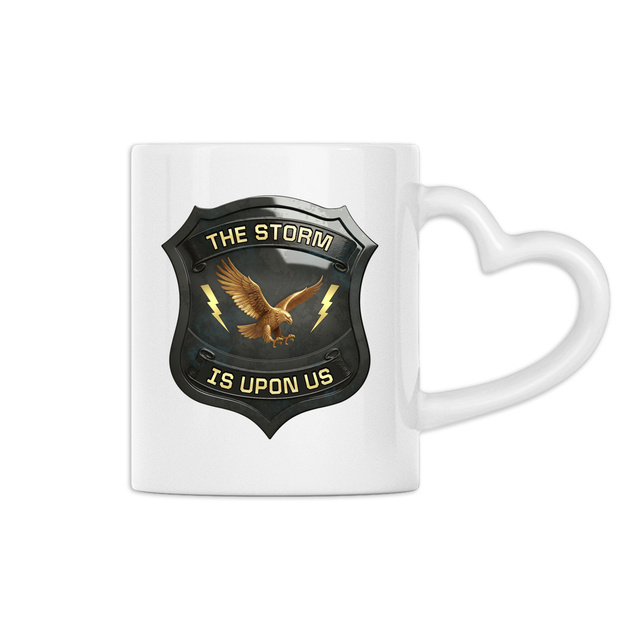 Image back ❀ Mug Céramique Avec Ance En Forme De Cœur Imprimé Sur Chaque Côté ~Premium ✦ THE STORM IS UPON US [🌐 EN] ✨