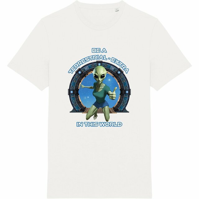 Image back ❀ T-Shirt Unisexe Mi-Épais Made in Portugal ~Change ✦ ZETA (ALIEN) [🌐 EN] ✨
