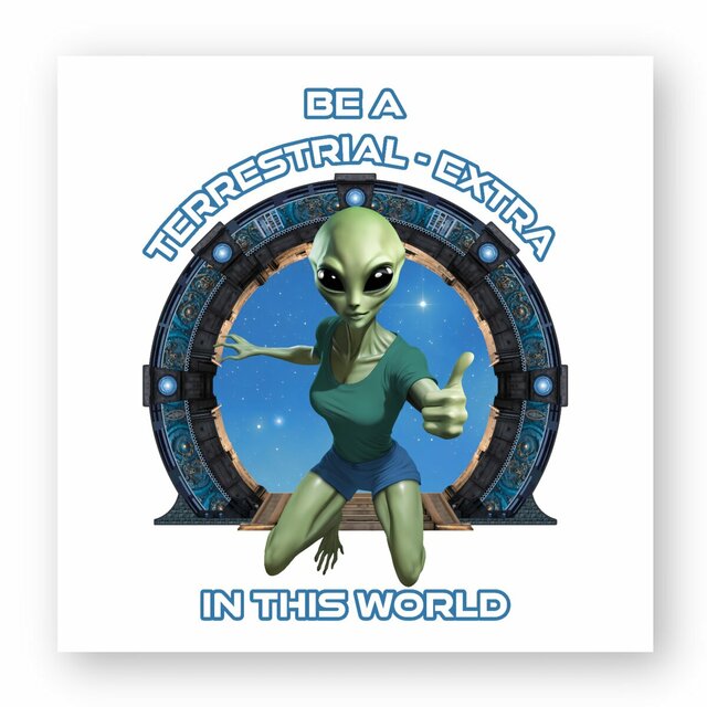Image front ❀ Autocollant Carré / Sticker ~Premium ✦ ZETA (ALIEN) [🌐 EN] ✨