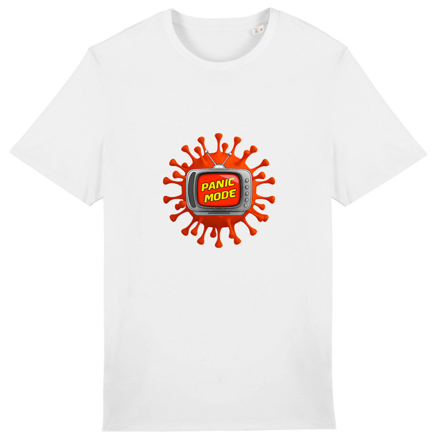 Image back ❀ T-Shirt Mi-Épais Unisexe ~Premium+ ✦ PANIC MODE [🌐 FR] ✨