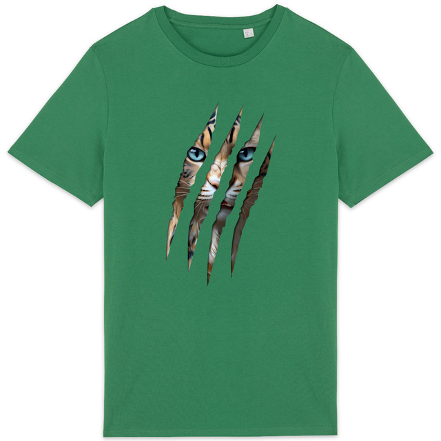 Image back ❀ T-Shirt Mi-Léger Unisexe ~Premium ✦ LA GRIFFE DU CHAT [🌐 INT] ✨