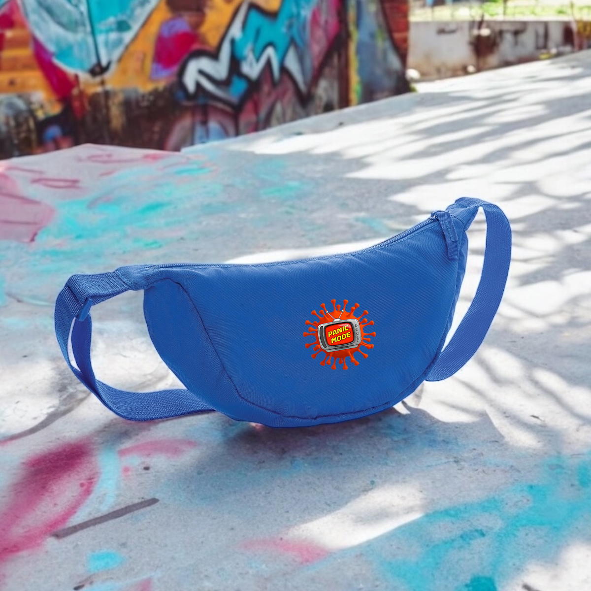 Image front ❀ Sac Banane En Polyester Recyclé ~Premium ✦ PANIC MODE [🌐 FR] ✨