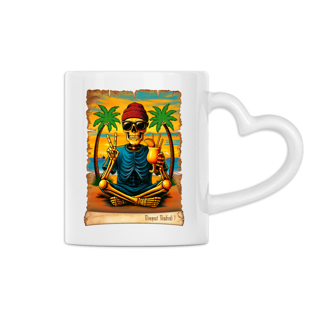 Image back ❀ Mug Céramique Avec Ance En Forme De Cœur Imprimé Sur Chaque Côté ~Premium ✦ VIVEMENT VENDREDI ! [🌐 FR] ✨