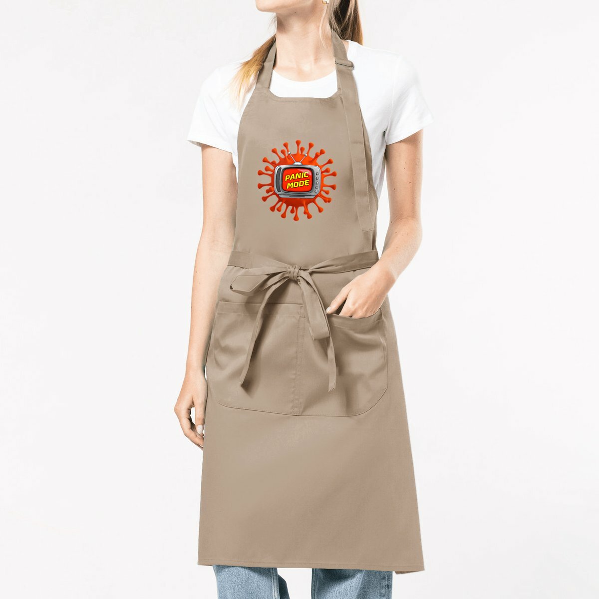 Image front ❀ Tablier Épais Unisexe ~Premium+ ✦ PANIC MODE [🌐 FR] ✨