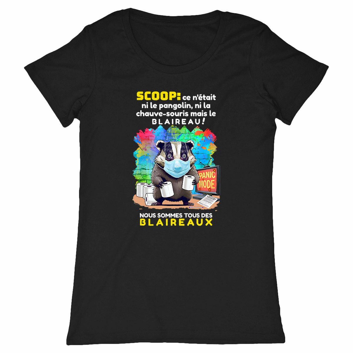 Image back ❀ T-Shirt Léger Classique Femme ~Change ✦ PANIC MODE [🌐 FR] ✨