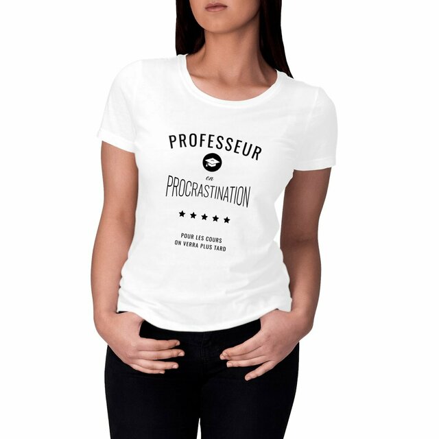 Image front ❀ T-Shirt Léger Classique Femme ~Change ✦ PROCRASTINATION [🌐 FR] ✨