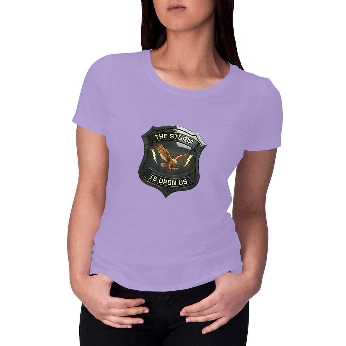 Image front ❀ T-Shirt Mi-Léger Femme ~Premium+ ✦ THE STORM IS UPON US [🌐 EN] ✨