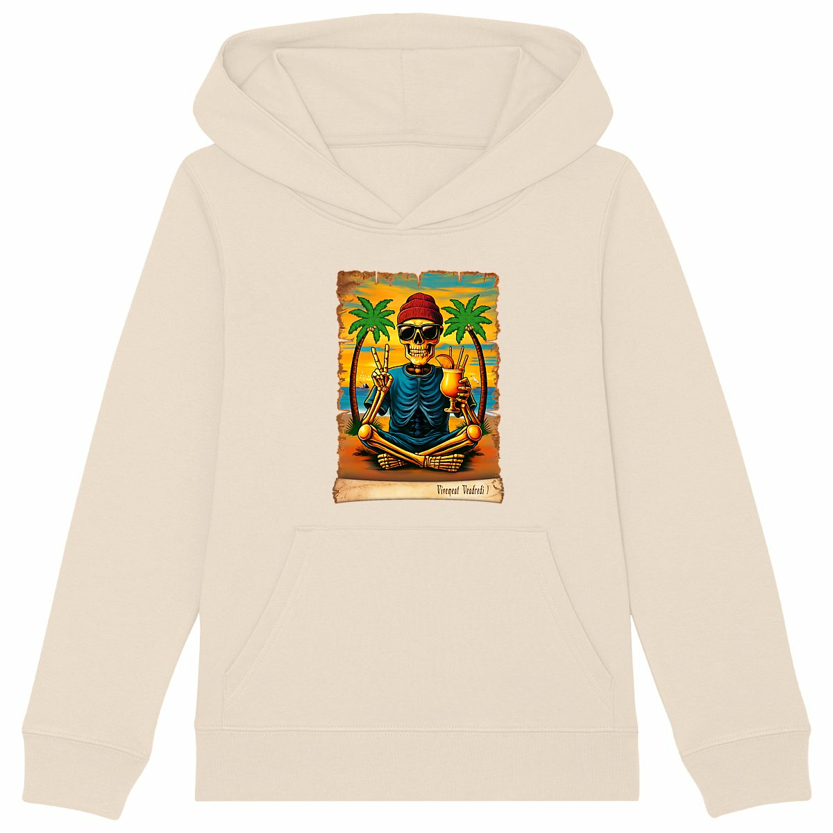 Image back ❀ Sweat-Shirt Épais à Capuche Unisexe Enfant ~Premium+ ✦ VIVEMENT VENDREDI ! [🌐 FR] ✨