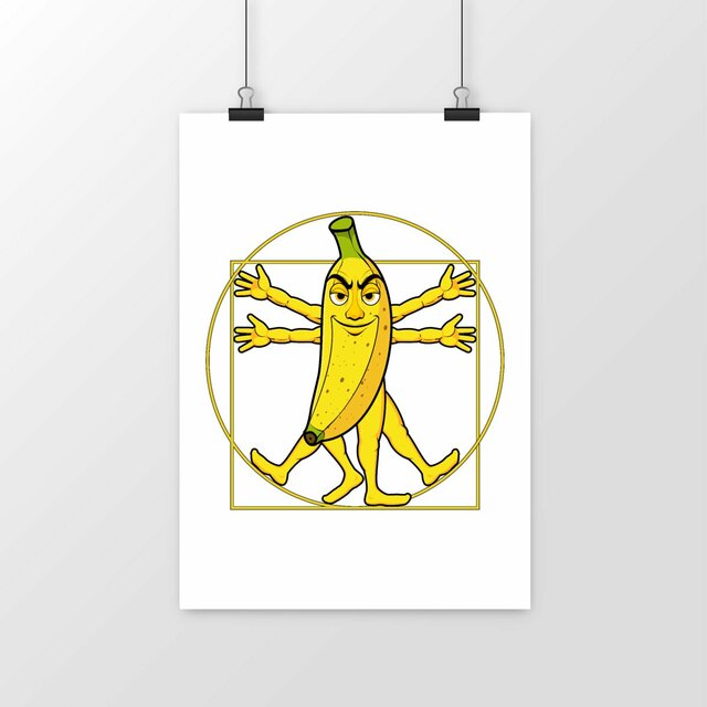 Image front ❀ Poster Vertical ~Premium ✦ LA BANANE DE VITRUVE [🌐 FR] ✨