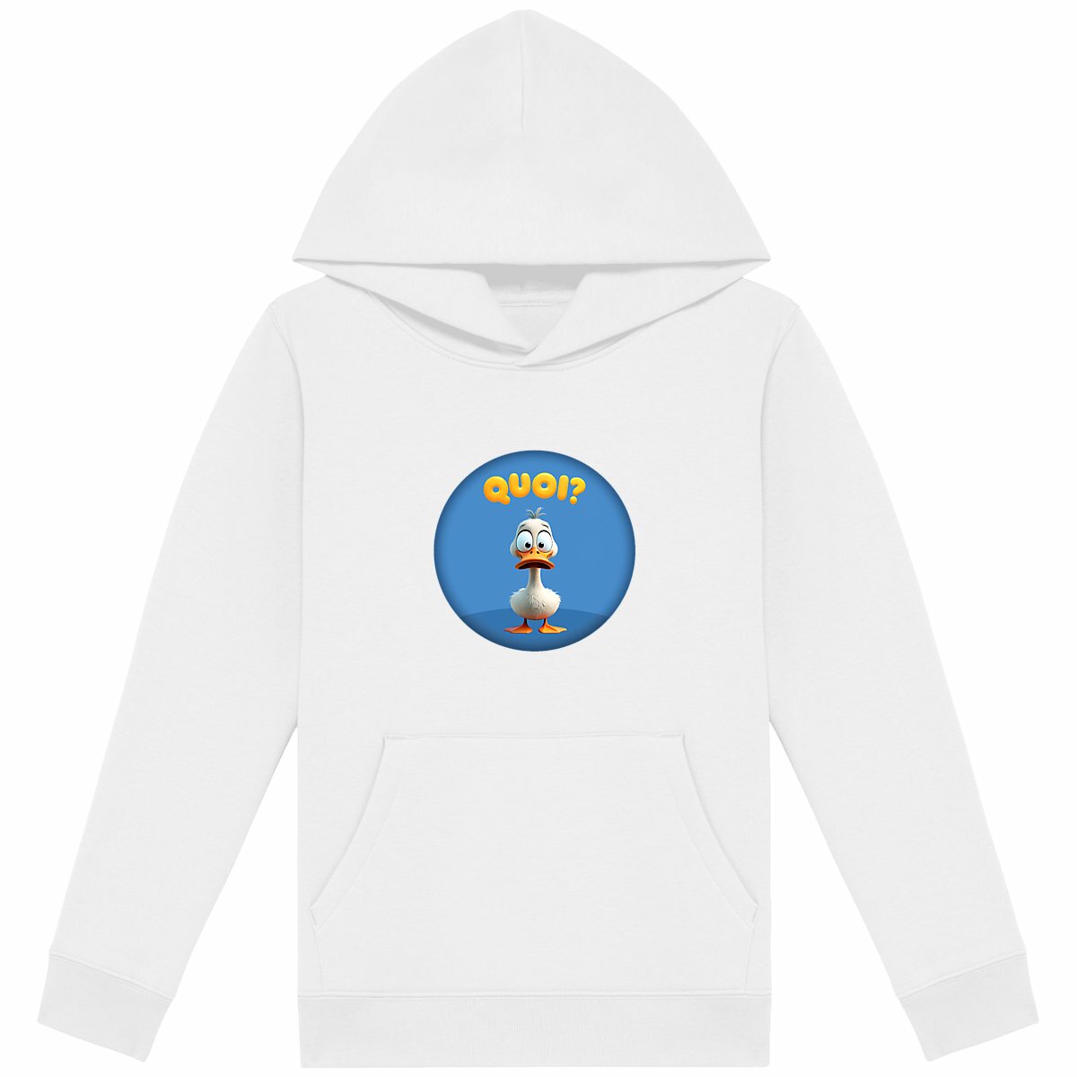 Image back ❀ Sweat-Shirt Standard à Capuche Unisexe Enfant ~Premium ✦ PETIT CANARD [🌐 FR] ✨