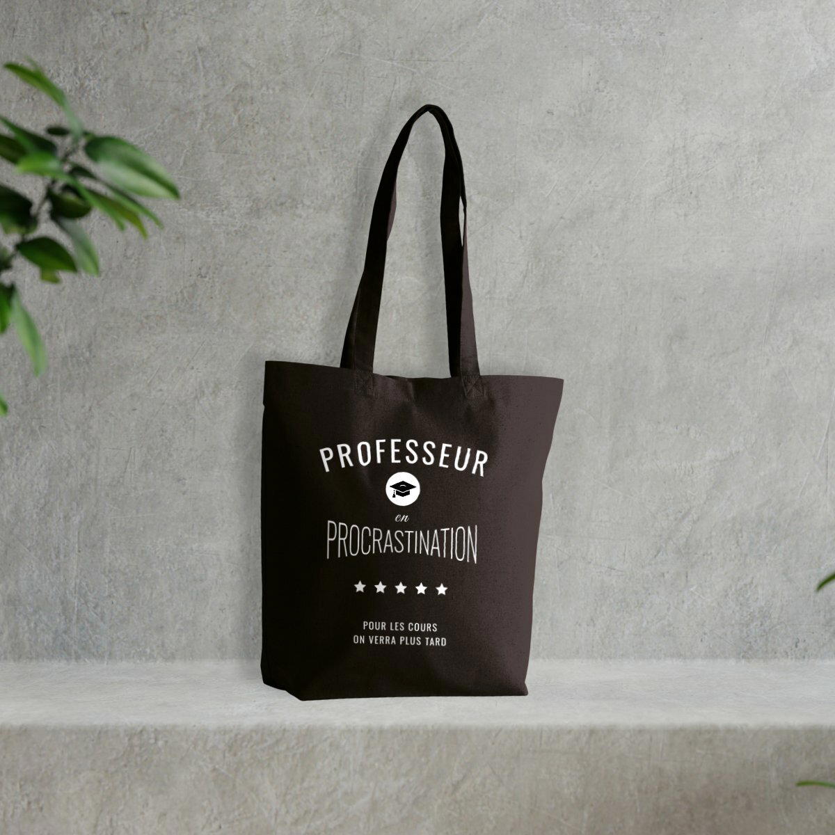 Image front ❀ Totebag Épais ~Premium+ ✦ PROCRASTINATION [🌐 FR] ✨