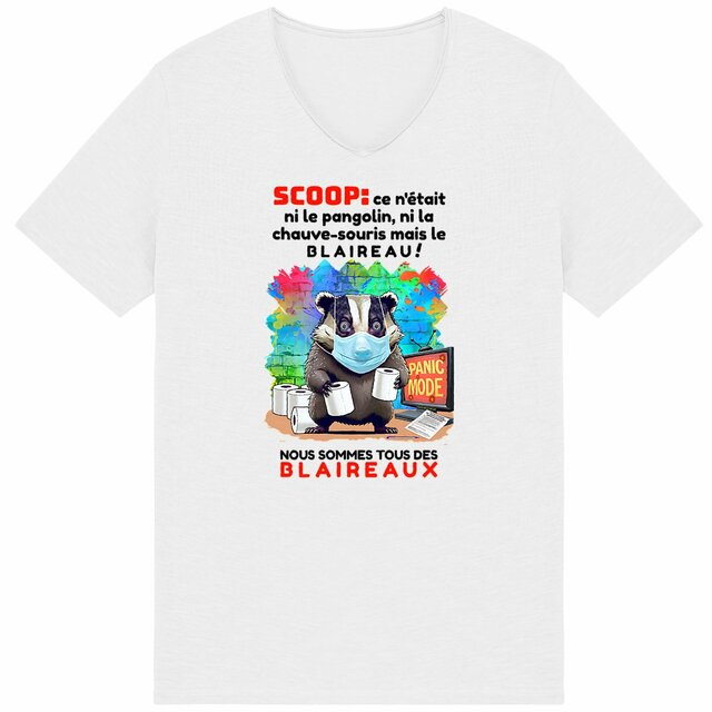 Image back ❀ T-Shirt Léger Homme Slub ~Premium+ ✦ PANIC MODE [🌐 FR] ✨