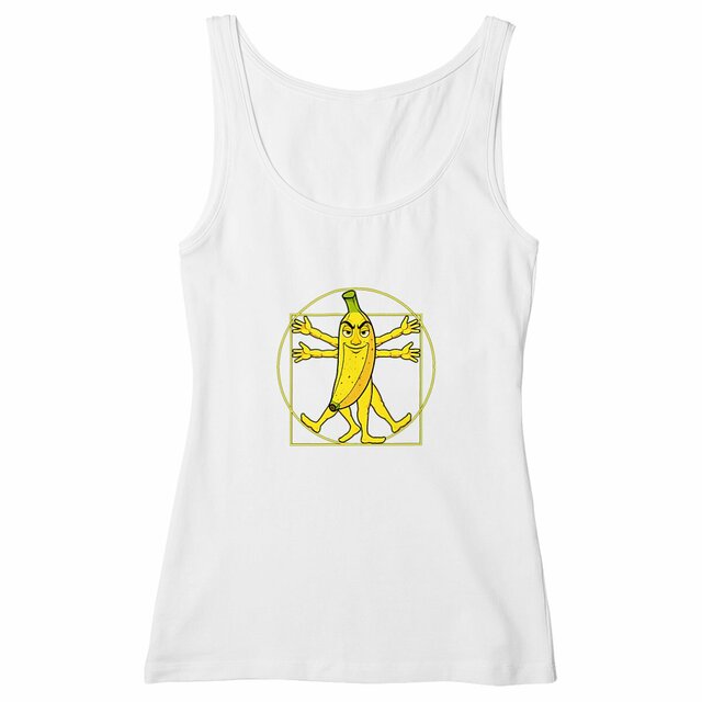 Image back ❀ Débardeur Mi-Léger Femme Cintré ~Premium ✦ LA BANANE DE VITRUVE [🌐 FR] ✨