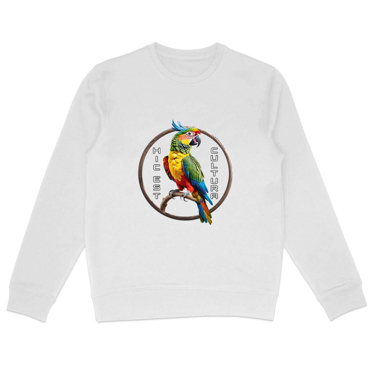 Image back ❀ Sweat-Shirt Standard Unisexe ~Premium ✦ PERROQUET [🌐 LAT] ✨