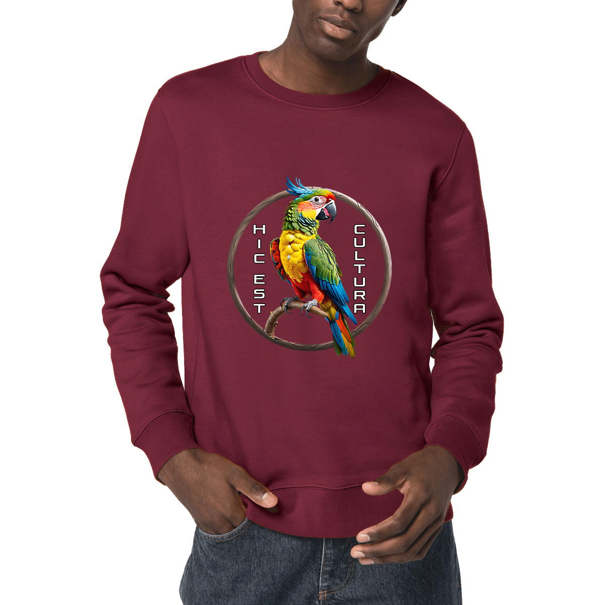 Image front ❀ Sweat-Shirt Standard Unisexe ~Premium ✦ PERROQUET [🌐 LAT] ✨