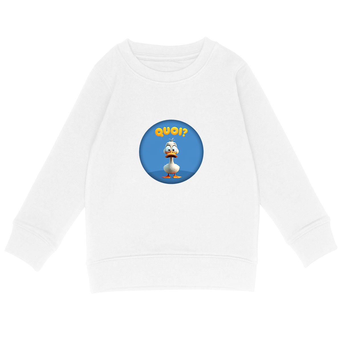 Image back ❀ Sweat-Shirt Standard Unisexe Enfant ~Premium ✦ PETIT CANARD [🌐 FR] ✨