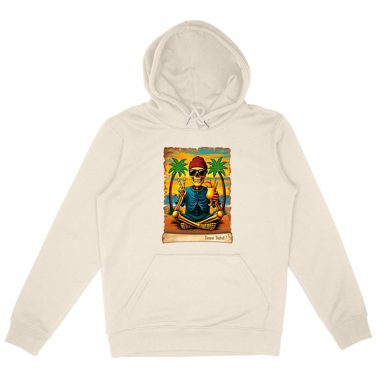 Image back ❀ Sweat-Shirt Épais à Capuche Unisexe ~Premium+ ✦ VIVEMENT VENDREDI ! [🌐 FR] ✨