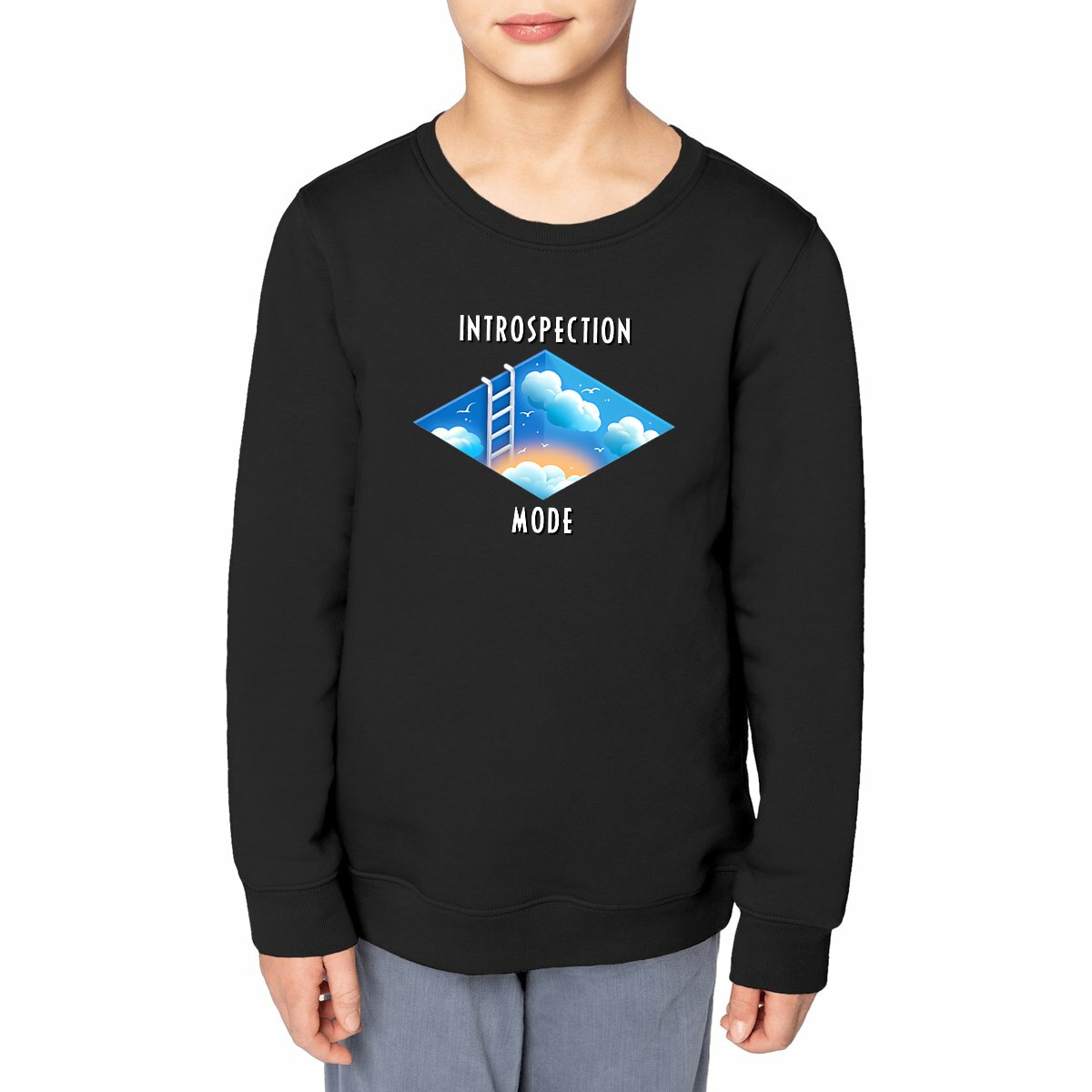 Image front ❀ Sweat-Shirt Standard Unisexe Enfant ~Premium ✦ INTROSPECTION MODE [🌐 INT] ✨