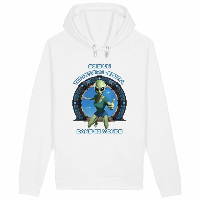 Image back ❀ Sweat-Shirt Standard à Capuche Unisexe Poches Latérales ~Premium+ ✦ ZETA (EXTRA-TERRESTRE) [🌐 FR] ✨