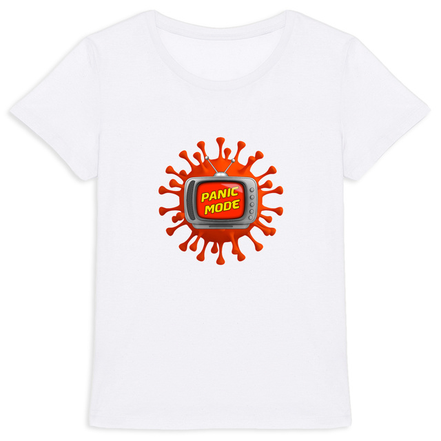 Image back ❀ T-Shirt Mi-Léger Femme ~Premium+ ✦ PANIC MODE [🌐 FR] ✨