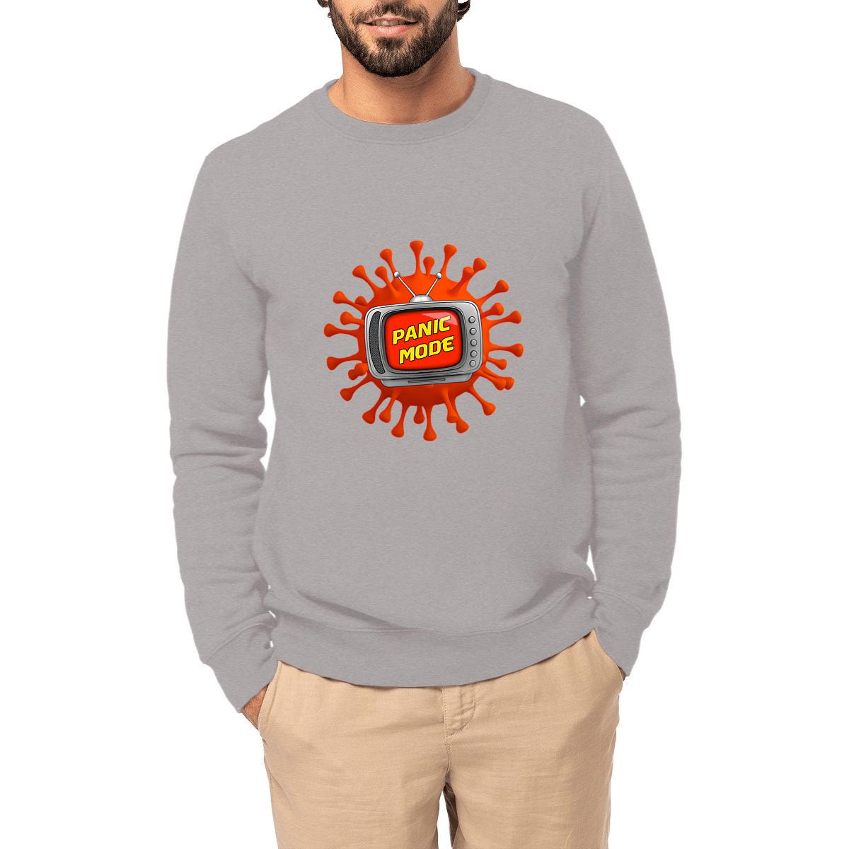 Image front ❀ Sweat-Shirt Épais Unisexe ~Premium+ ✦ PANIC MODE [🌐 FR] ✨