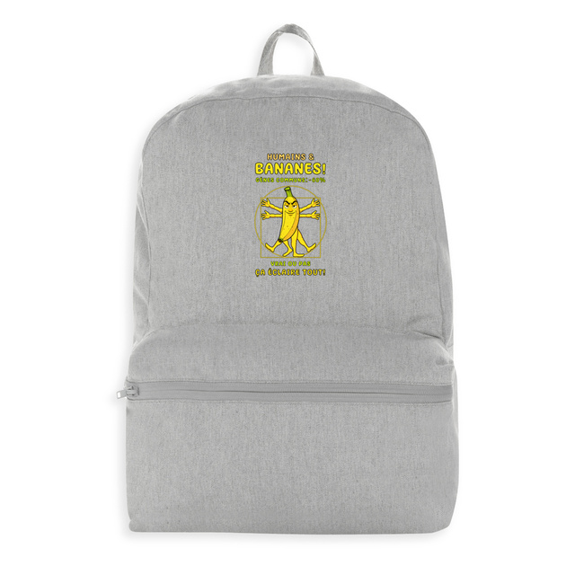 Image front ❀ Sac à dos 100% Recyclé ~Premium+ ✦ LA BANANE DE VITRUVE [🌐 FR] ✨