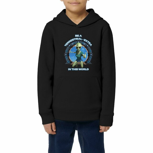 Image front ❀ Sweat-Shirt Standard à Capuche Unisexe Enfant ~Premium ✦ ZETA (ALIEN) [🌐 EN] ✨