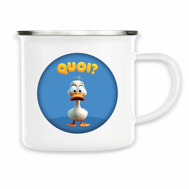 Image front ❀ Mug Metal Imprimé Sur Chaque Côté ✦ PETIT CANARD [🌐 FR] ✨