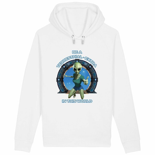 Image back ❀ Sweat-Shirt Standard à Capuche Unisexe Poches Latérales ~Premium+ ✦ ZETA (ALIEN) [🌐 EN] ✨