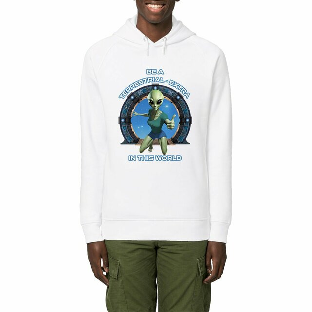 Image front ❀ Sweat-Shirt Standard à Capuche Unisexe Poches Latérales ~Premium+ ✦ ZETA (ALIEN) [🌐 EN] ✨