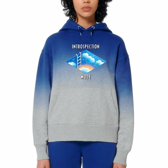 Image front ❀ Sweat à Capuche Standard Dip Dye Oversized Unisexe ~Premium+ ✦ INTROSPECTION MODE [🌐 INT] ✨