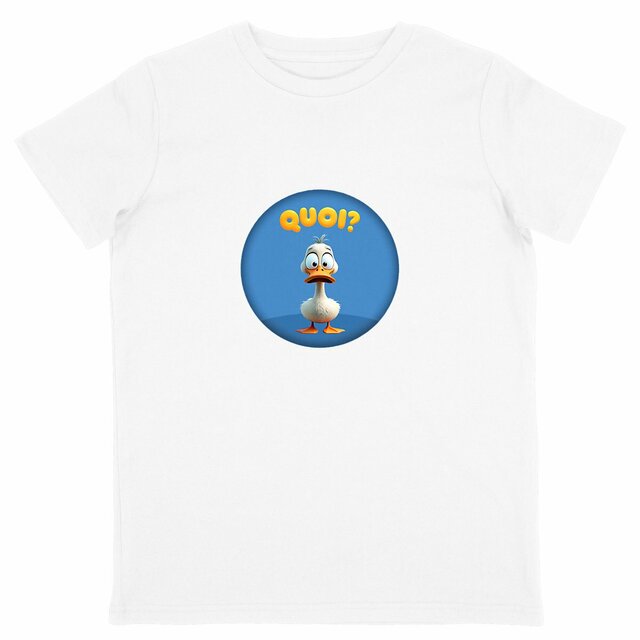 Image back ❀ T-Shirt Léger Unisexe Enfant ~Change ✦ PETIT CANARD [🌐 FR] ✨