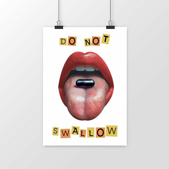 Image front ❀ Poster Vertical ~Premium ✦ BLACK PILL - NE PAS AVALER [🌐 EN] ✨
