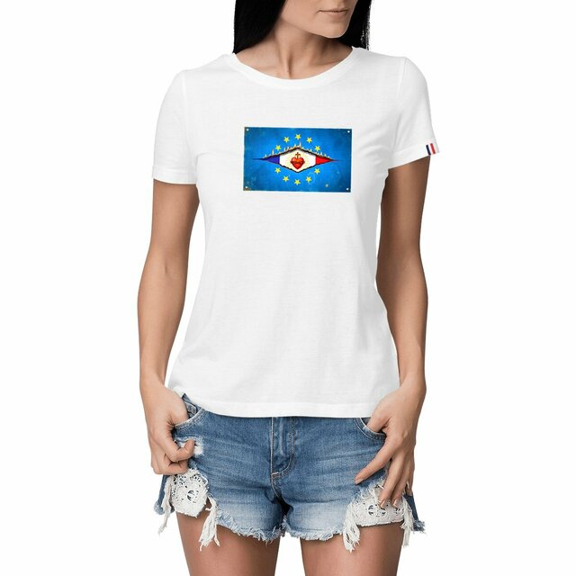 Image du produit ❀ T-Shirt Mi-Épais Femme Made in France ~Premium+ ✧ DÉCHIRURE FRANCE/EUROPE [🌐 FR] ✨