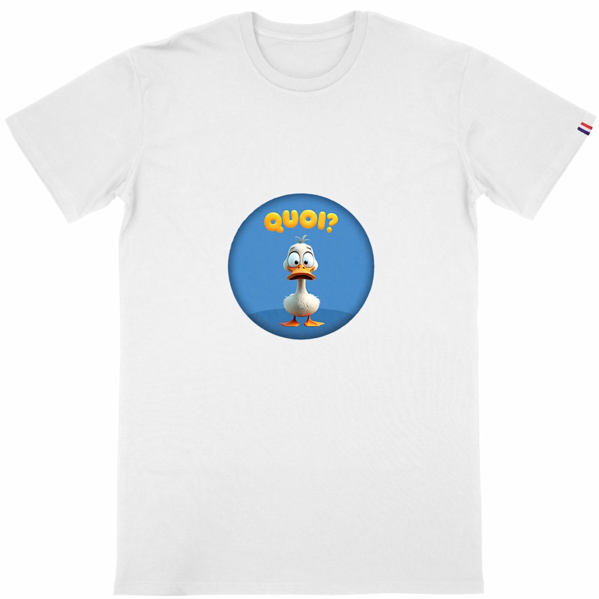 Image back ❀ T-Shirt Mi-Épais Homme Made in France ~Premium+ ✦ PETIT CANARD [🌐 FR] ✨