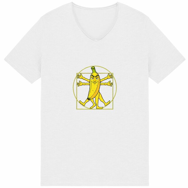 Image back ❀ T-Shirt Léger Homme Slub ~Premium+ ✦ LA BANANE DE VITRUVE [🌐 FR] ✨