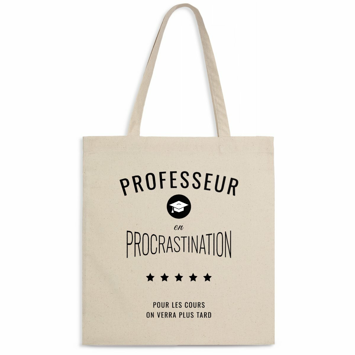 Image back ❀ Totebag Léger ~Premium ✦ PROCRASTINATION [🌐 FR] ✨