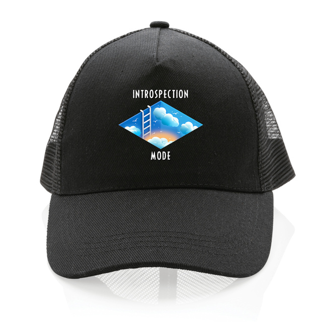 Image front ❀ Casquette Trucker 100% recyclée ~Premium ✦ INTROSPECTION MODE [🌐 INT] ✨