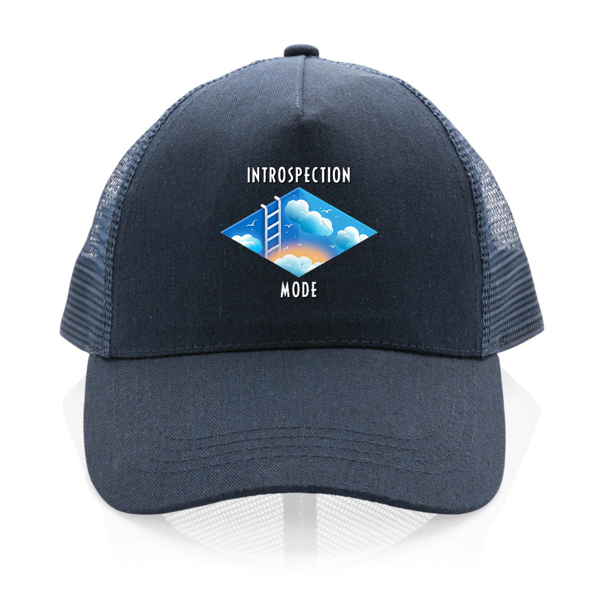 Image back ❀ Casquette Trucker 100% recyclée ~Premium ✦ INTROSPECTION MODE [🌐 INT] ✨