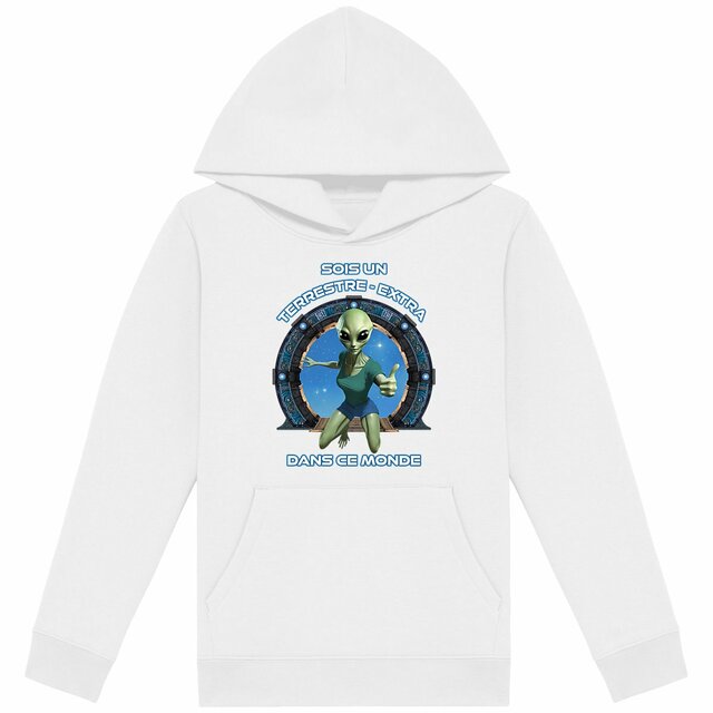 Image back ❀ Sweat-Shirt Standard à Capuche Unisexe Enfant ~Premium ✦ ZETA (EXTRA-TERRESTRE) [🌐 FR] 